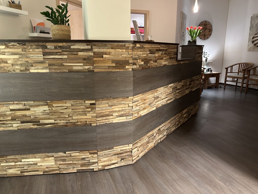 cj living rezeption nachher